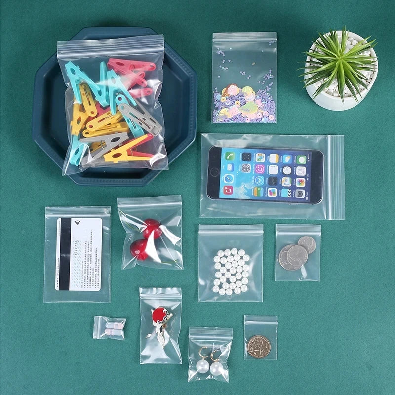Durable Reclosable Plastic Ziplock Bags For Food And Jewelry