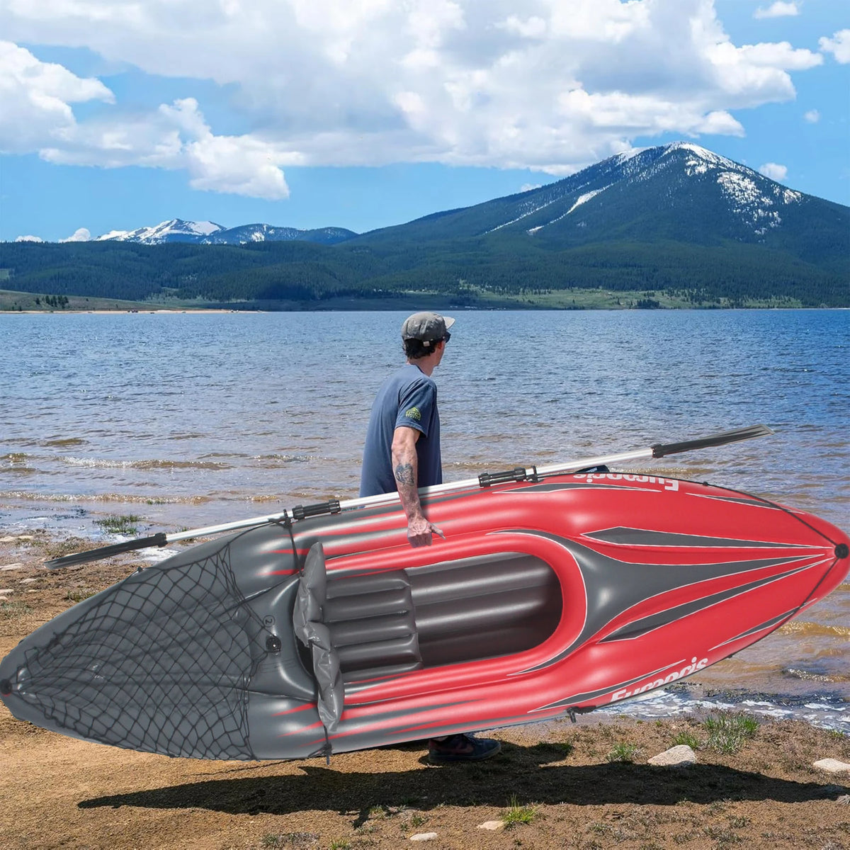 HHSJZWCY Inflatable One Person Kayak With Pump And Accessories
