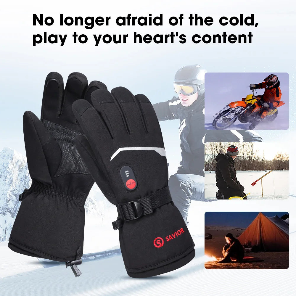DAY WOLF Heated Gloves With Rechargeable Battery For Winter Warmth