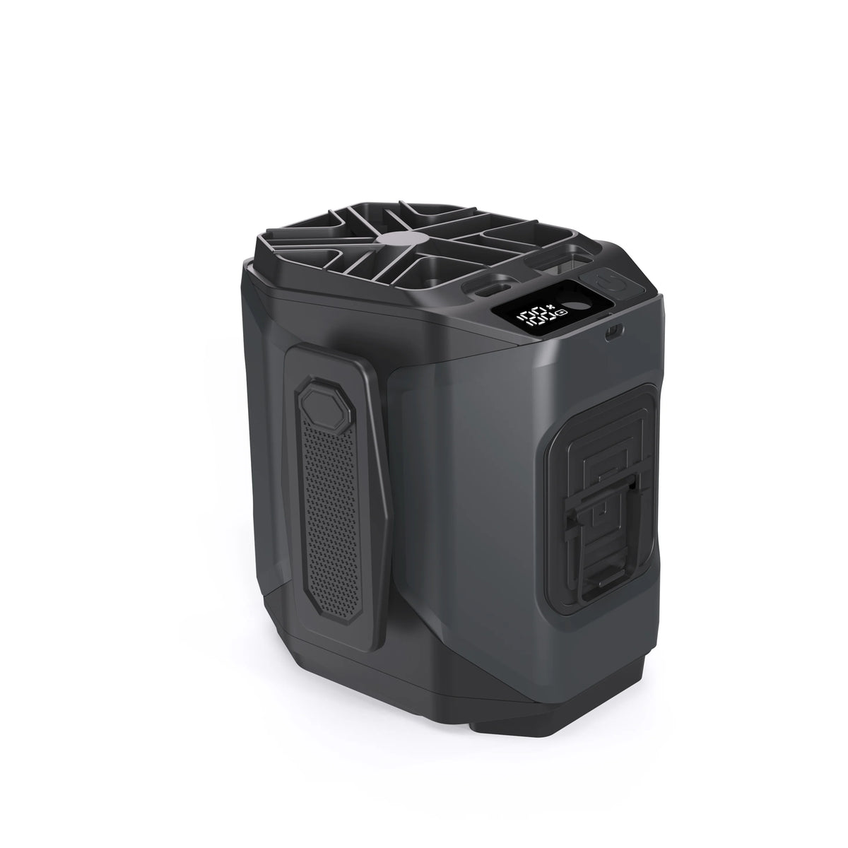 Portable Rechargeable Cooling Fan With Flashlight And Power Bank