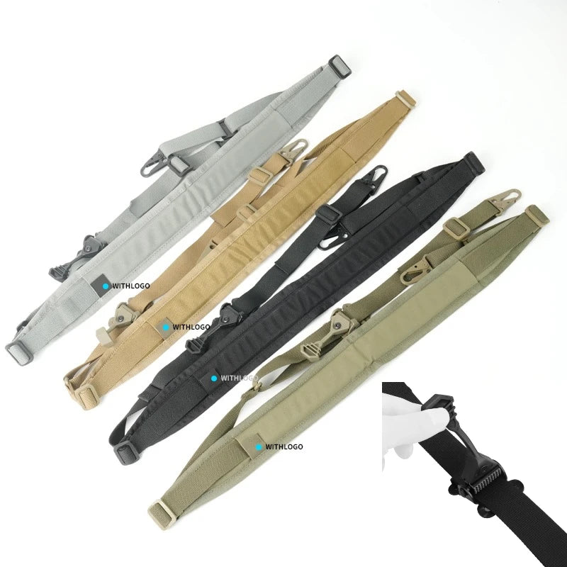 Tactical Two Point Adjustable Rifle Sling With Quick Release Mount