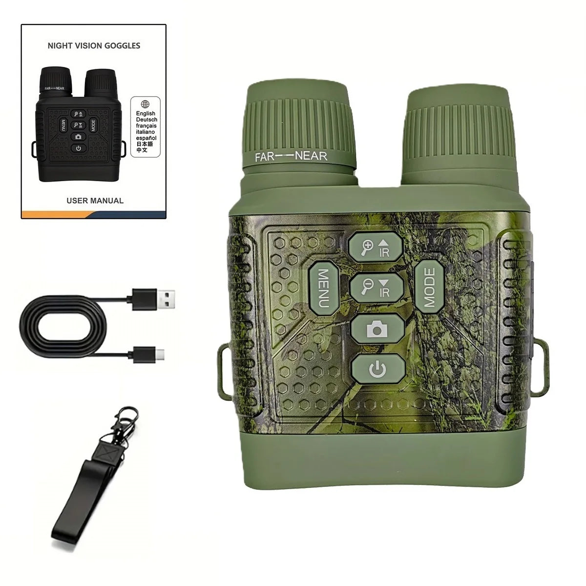 Digital Night Vision Monocular Camera With Infrared For Hunting