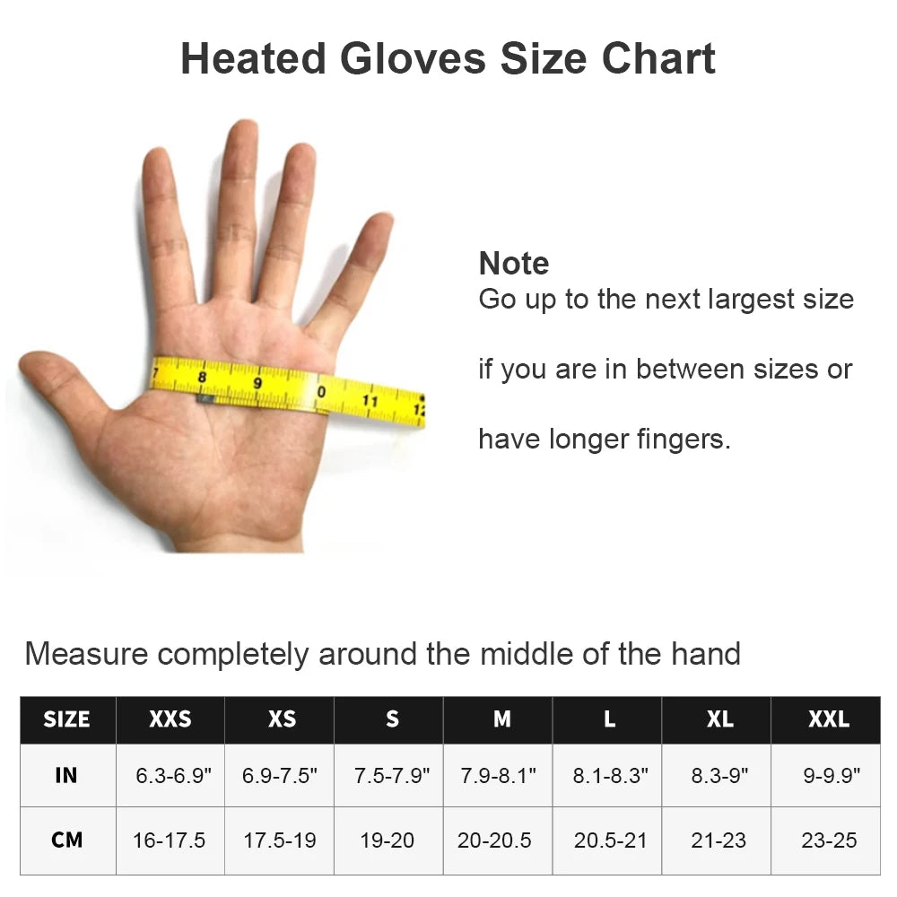 SNOW DEER Heated Winter Gloves For Skiing Cycling And Snowboarding