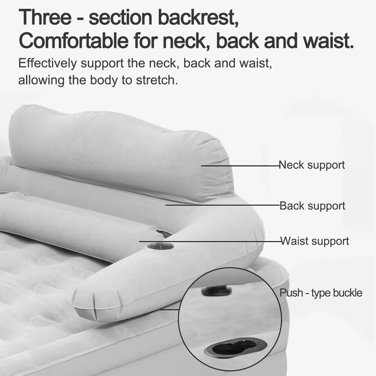 Automatic Inflatable Camping Mattress With Built In Pump PVC Sleeping Mat