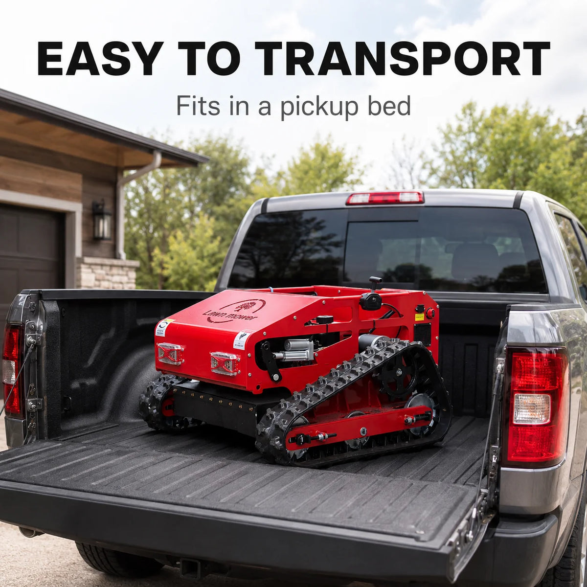 Remote Control Gas Powered Crawler Lawn Mower for All Terrain