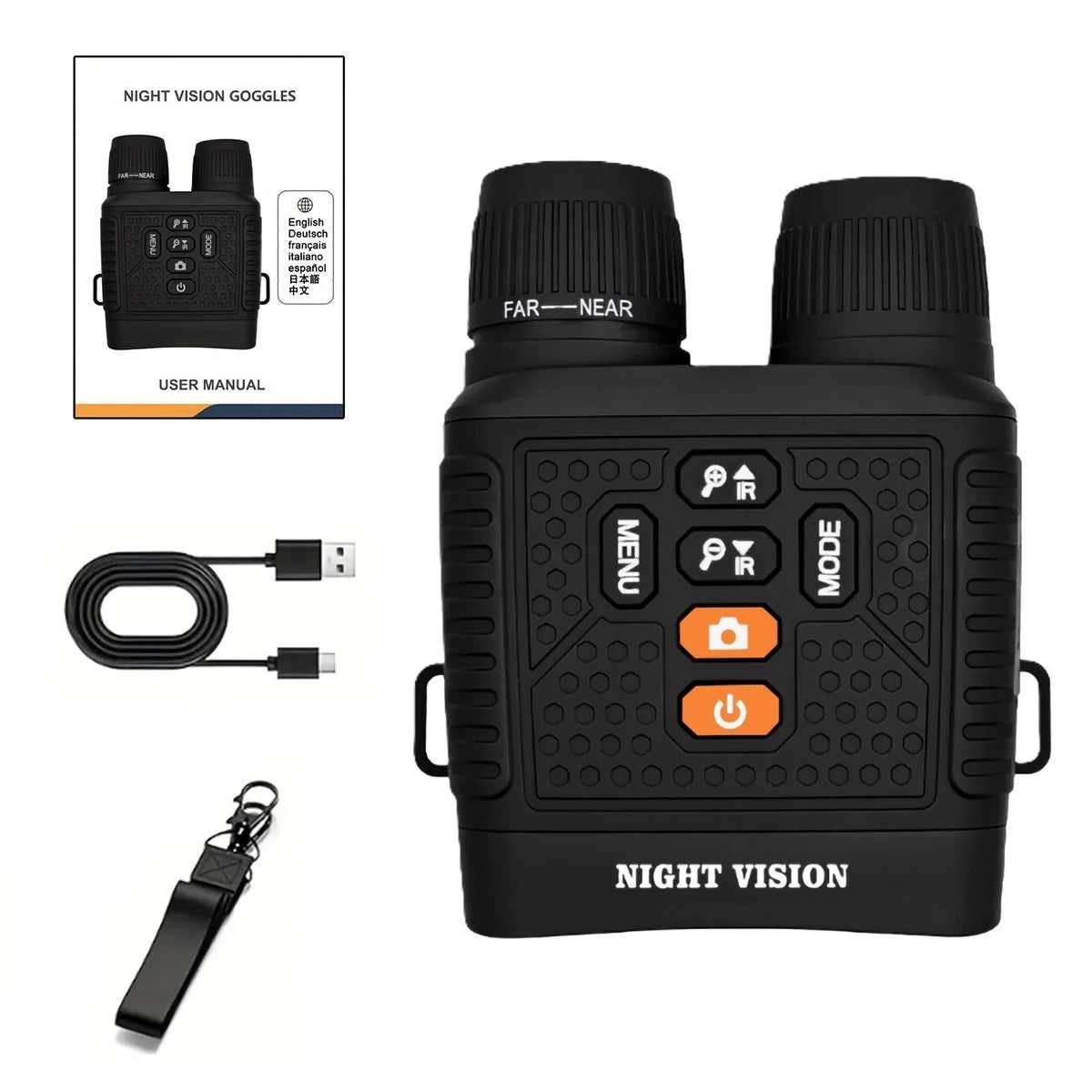 Digital Night Vision Monocular Camera With Infrared For Hunting