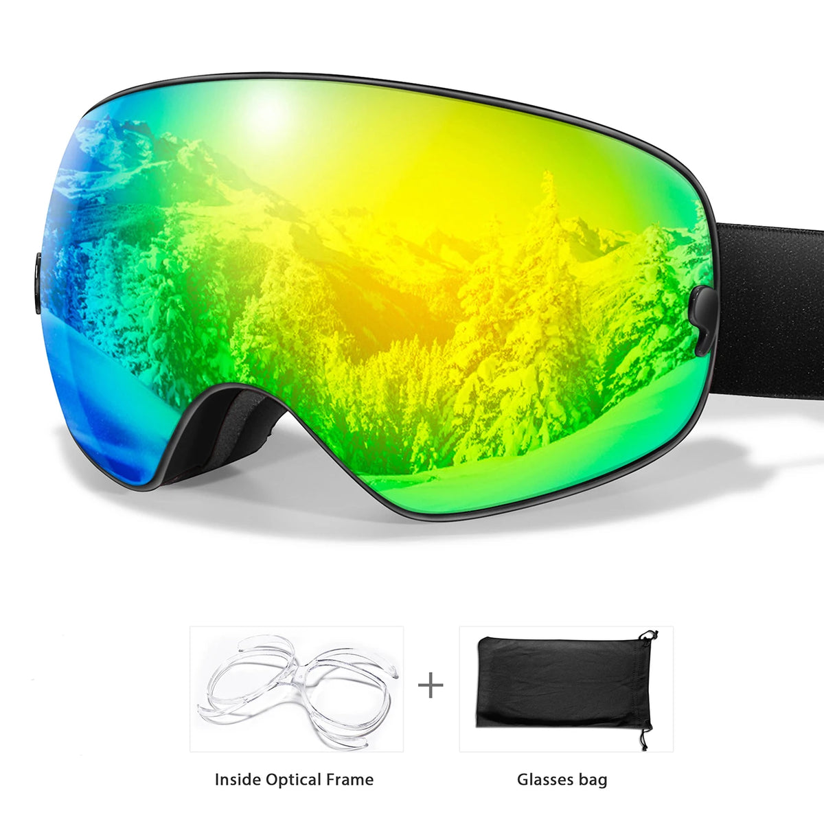 Winter Outdoor Ski Goggles With UV400 Anti Fog Snowboard Eyewear
