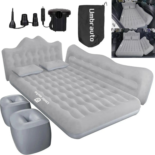 Umbrauto Inflatable Car Air Mattress With Pump And Pillows