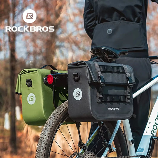 Rockbros Waterproof Bicycle Saddle Bag With Multi Compartment Storage