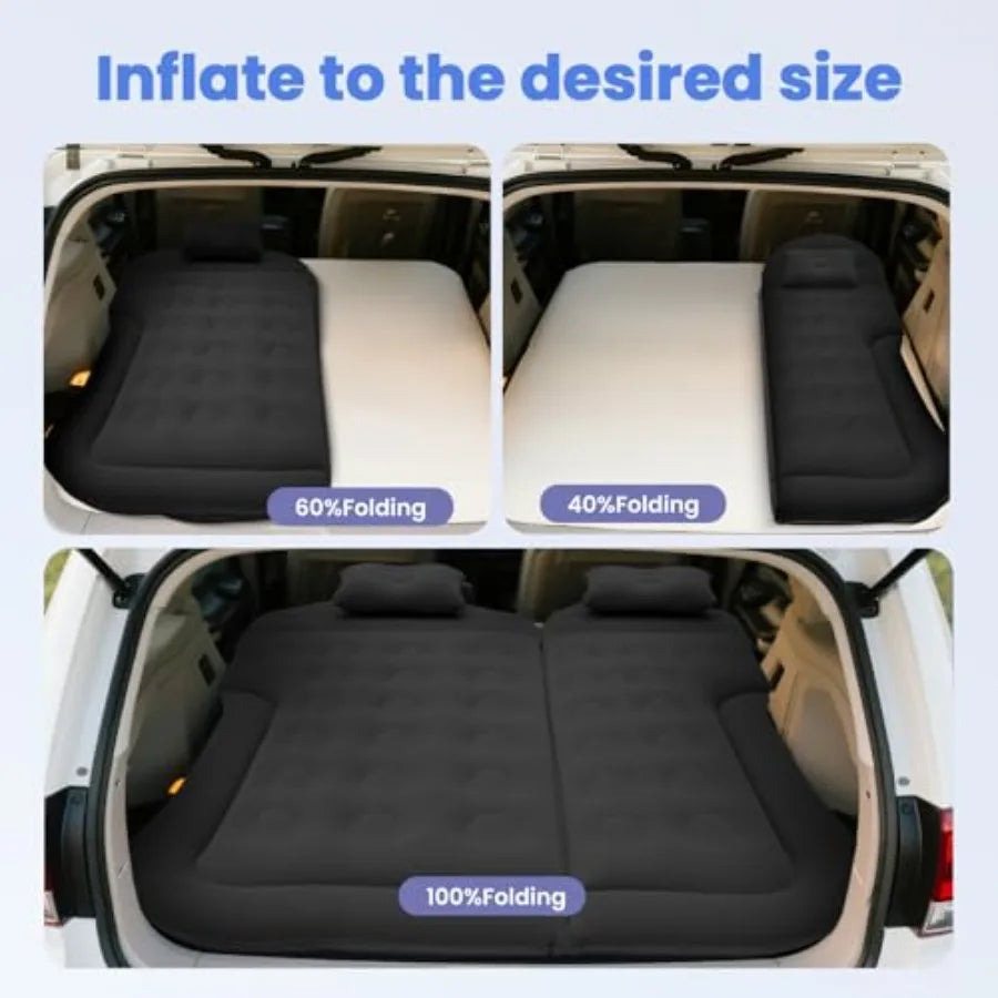 Inflatable Car Air Mattress Portable Camping Bed For SUV Travel