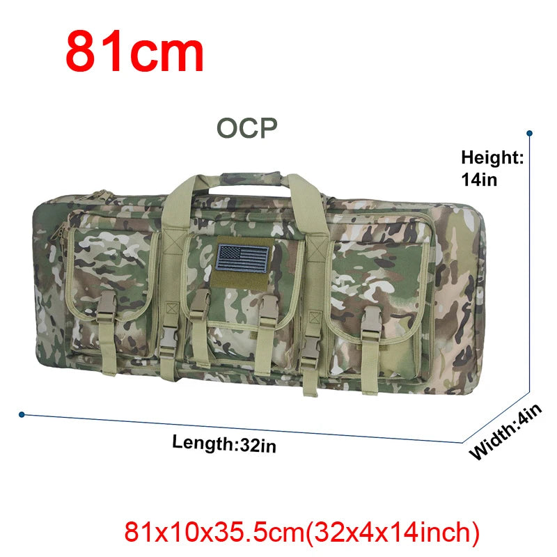LQARMY Tactical Double Rifle Case Molle Gun Bag For Hunting