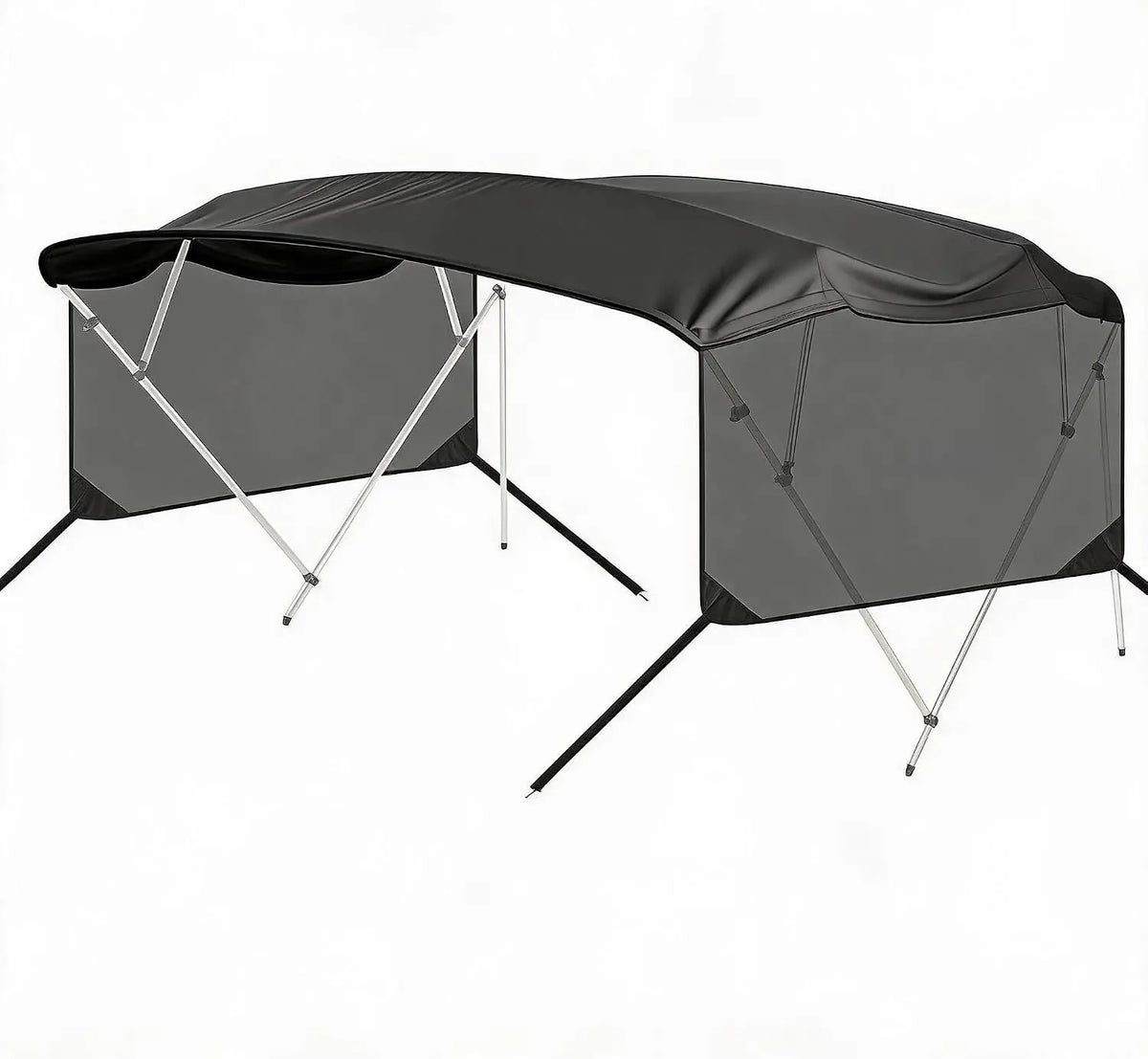 Garvee Boat Bimini Top Canopy With Waterproof Sunshade And Curtains
