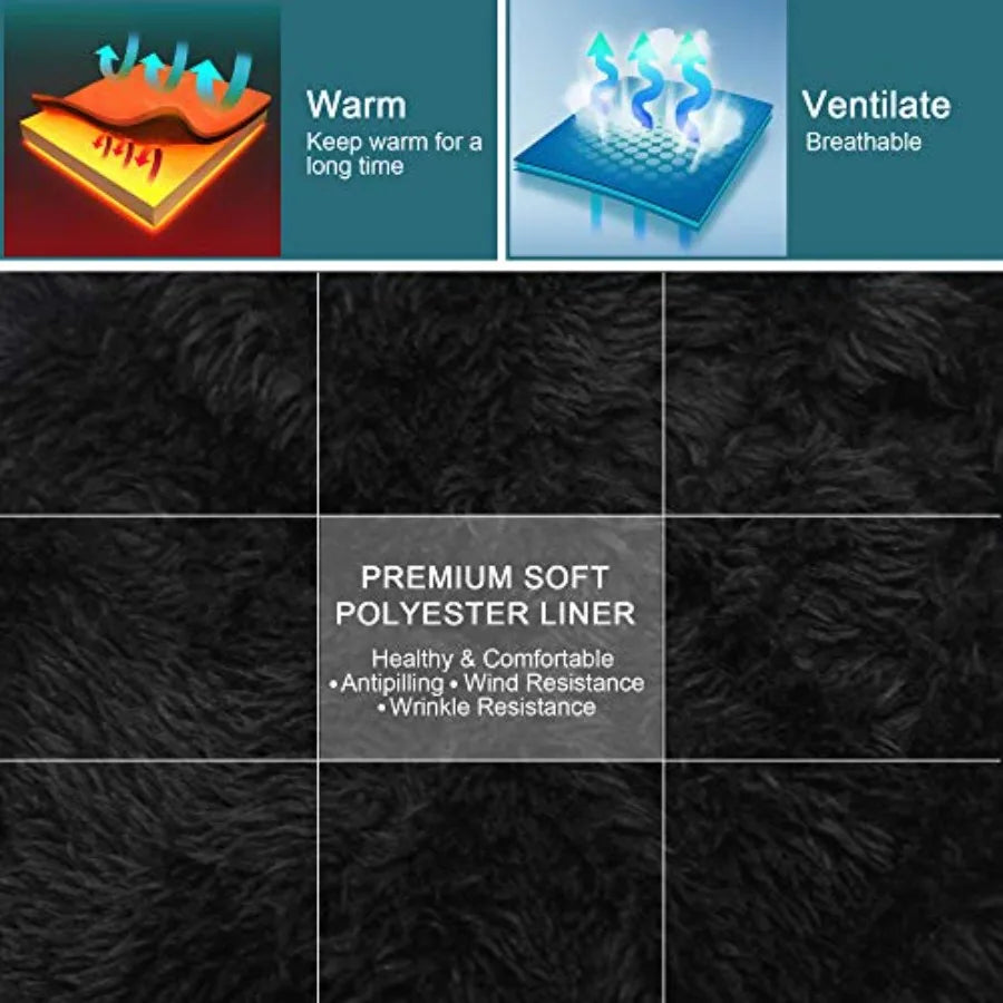 Rechargeable Heated Winter Beanie Hat For Outdoor Activities