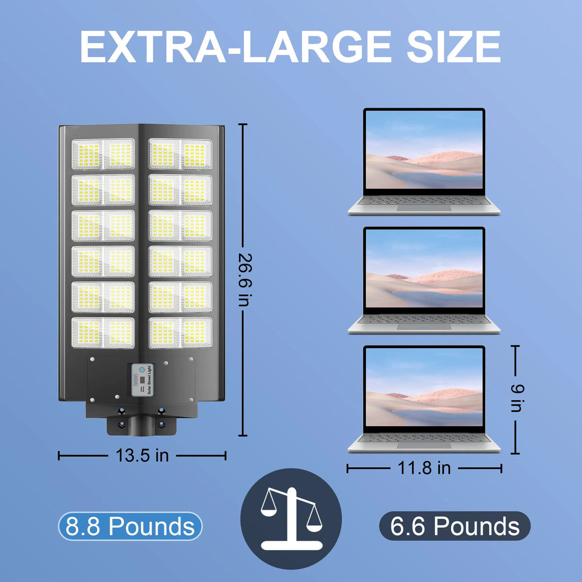Solar LED Flood Light With Motion Sensor And Remote Control