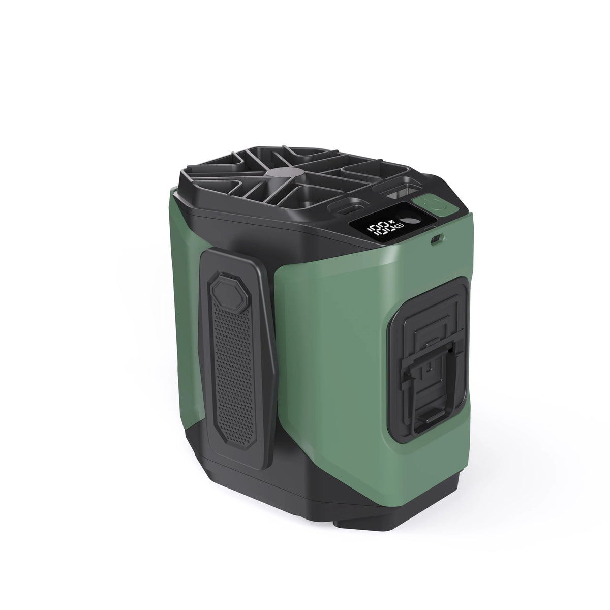 Portable Rechargeable Cooling Fan With Flashlight And Power Bank