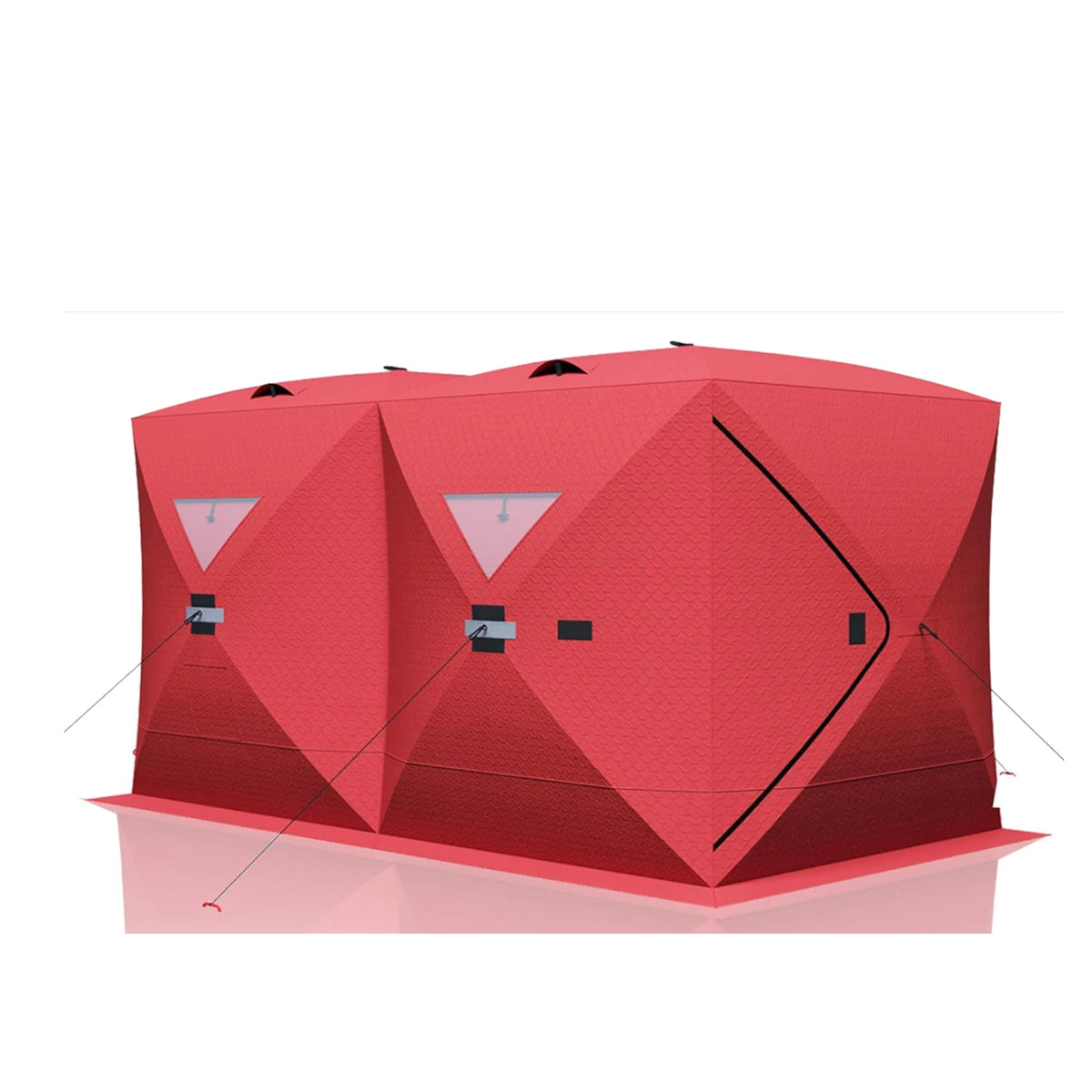 Insulated Pop Up Ice Fishing Tent Portable Windproof Thermal Shelter