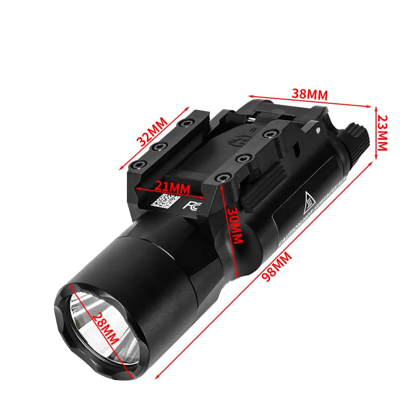 Tactical Aluminum Alloy Scout Light Compatible With 20mm Rail