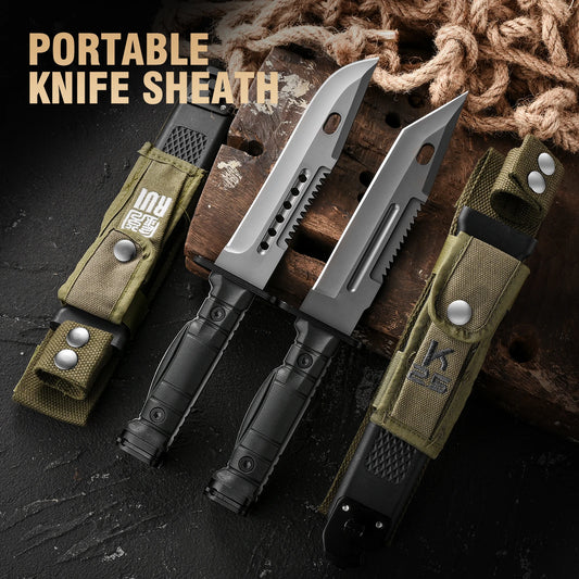 Gdekls Fixed Blade Outdoor Knife for Camping Hiking and Survival