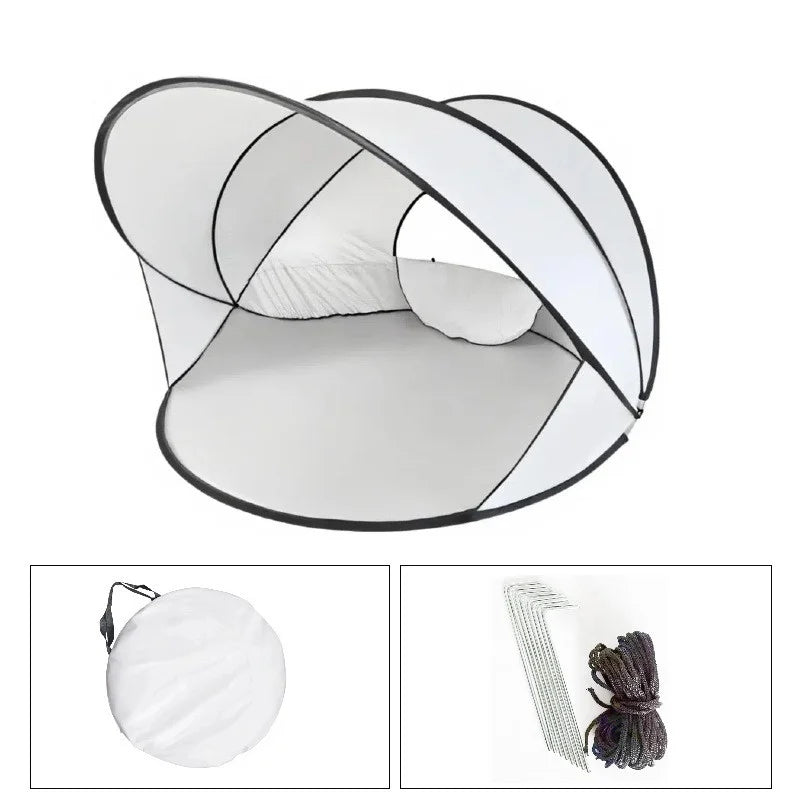Portable Pop Up Beach Tent With UV Resistant Sun Shade Canopy