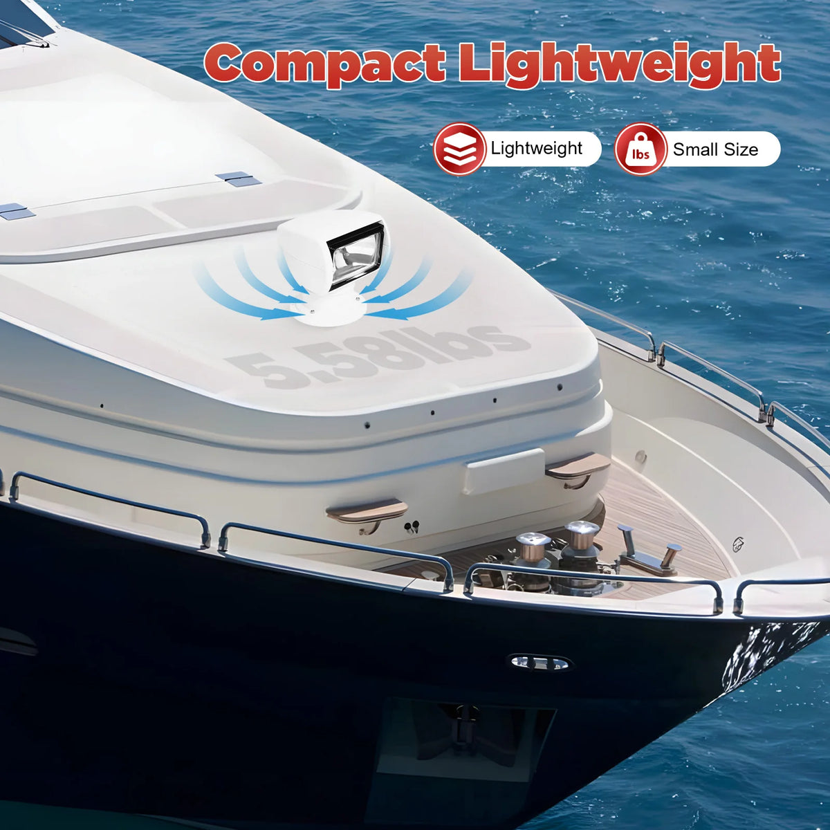 Marine Boat Searchlight With Remote Control For Night Navigation