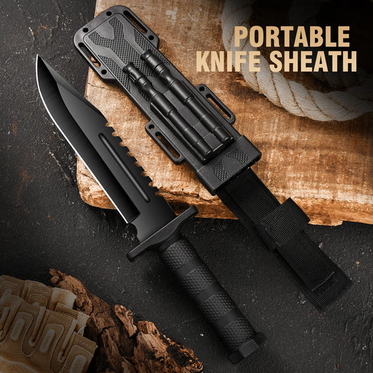 Gdekls Stainless Steel Outdoor Survival Knife For Camping Hiking