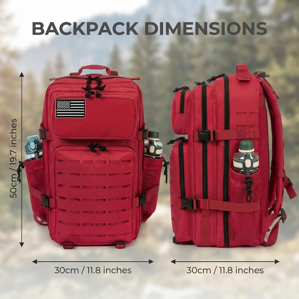 ReFire Gear Tactical Backpack With Molle Webbing For Outdoor Hiking