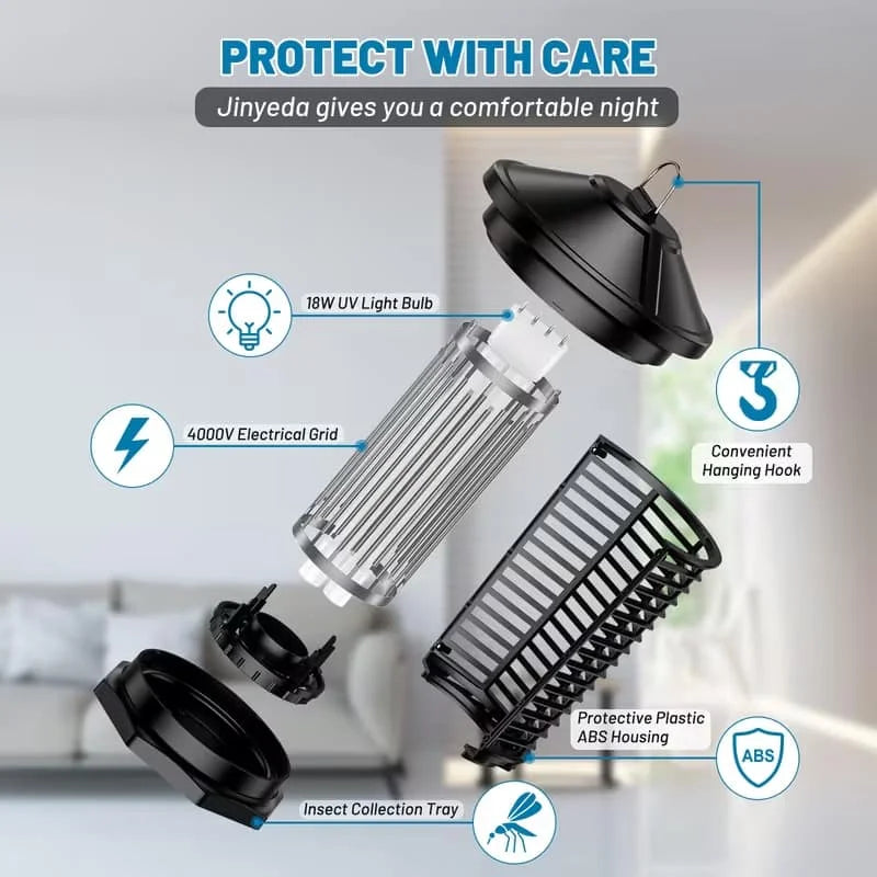 Outdoor Electric Bug Zapper Lantern For Mosquito And Fly Control