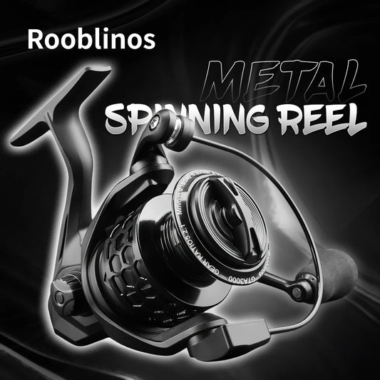Rooblinos All Metal Spinning Fishing Reel For Sea And Freshwater