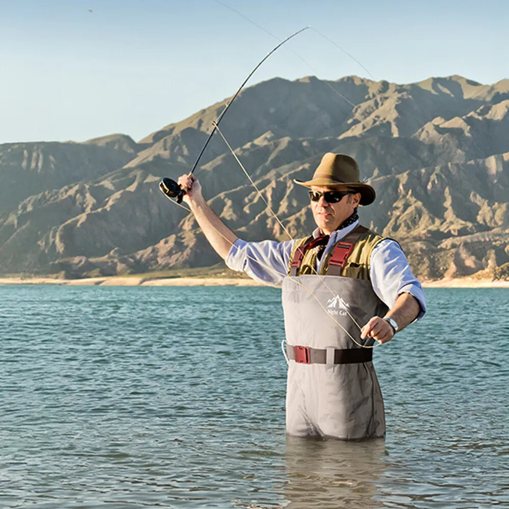 Night Cat Fly Fishing Chest Waders With Boots Waterproof