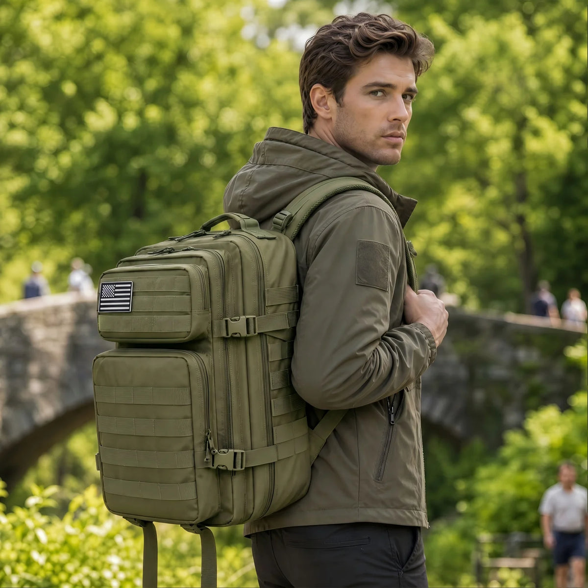 ReFire Gear Tactical Travel Backpack With Molle Storage Design