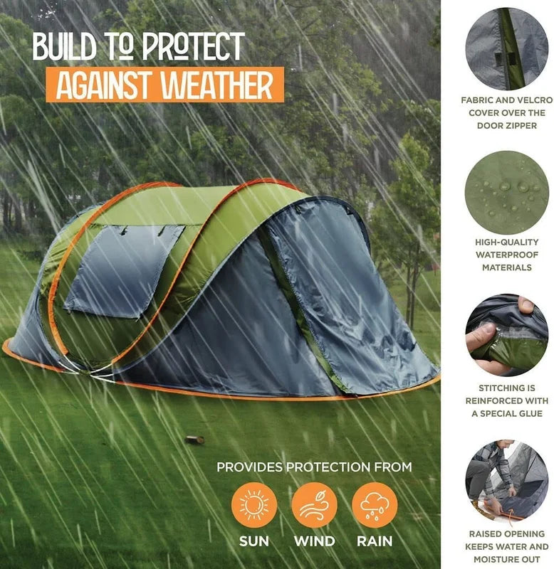 Maple99 Outdoor Pop Up Camping Tent With Waterproof Protection